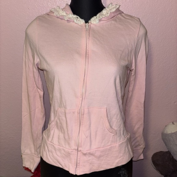 Liz Lisa Whimsical Pink Lace Hoodie - Coquette Fairycore Kawaii J-Fashion Size S - Picture 2 of 6